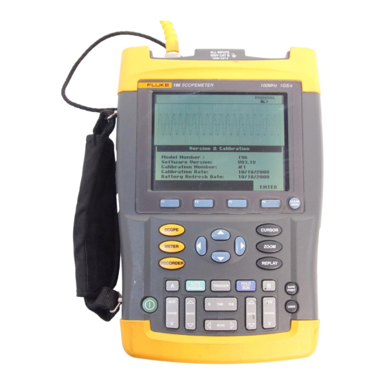 Fluke 196 User Manual