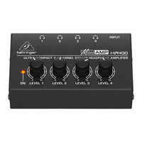 Behringer Microamp HA400 User Manual