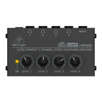 Behringer Microamp HA400 Manual