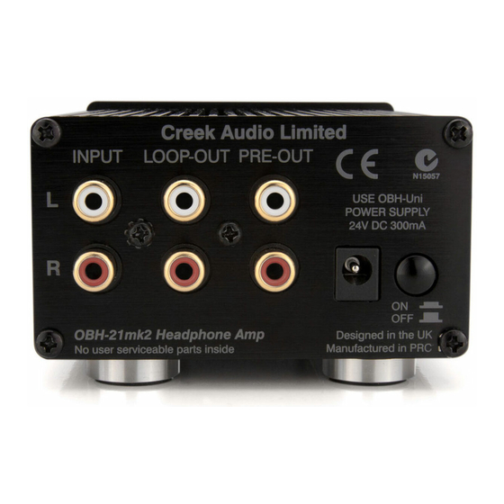 Creek Audio OBH-21mk2 Instruction Manual