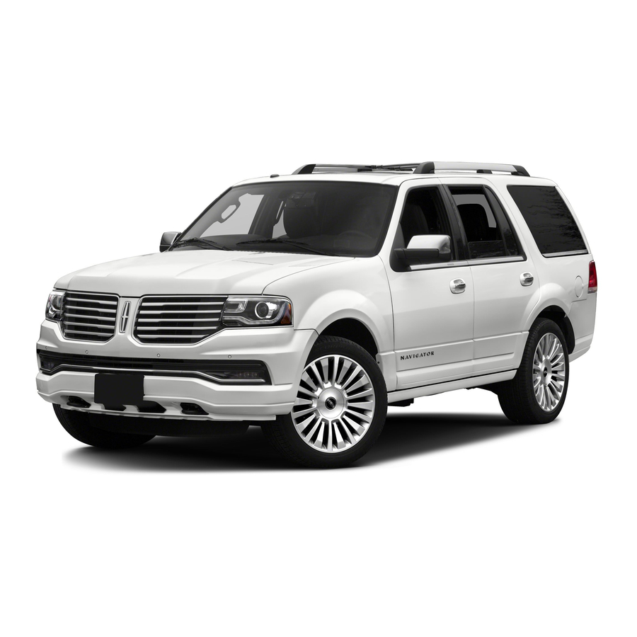 Lincoln 2015 NAVIGATOR Owner's Manual