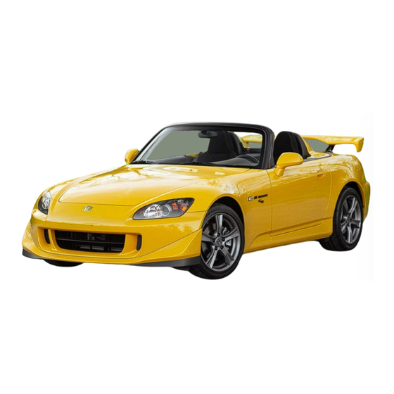 Honda 2000 S2000 Owner's Manual