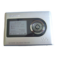 Sony Network Walkman NW-HD3 Operating Instructions Manual