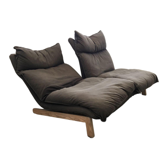 Muji Two-seater High-back Reclining Sofa Instructions For Assembly And Use