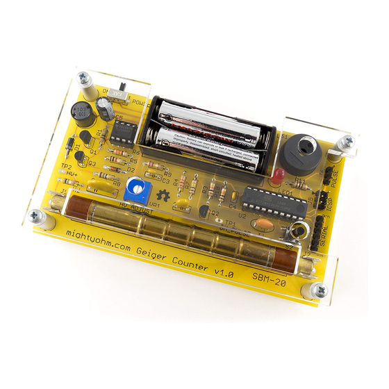MightyOhm Geiger Counter Assembly Instructions Manual