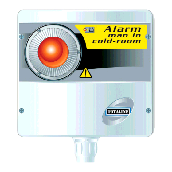 Pego TOTALINE Man in cold room alarm Use And Maintenance Manual