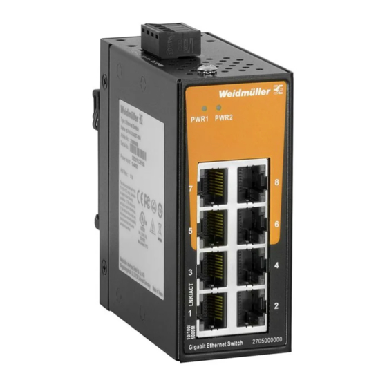 Weidmüller IE-SW-EL05-5GT Hardware Installation Manual