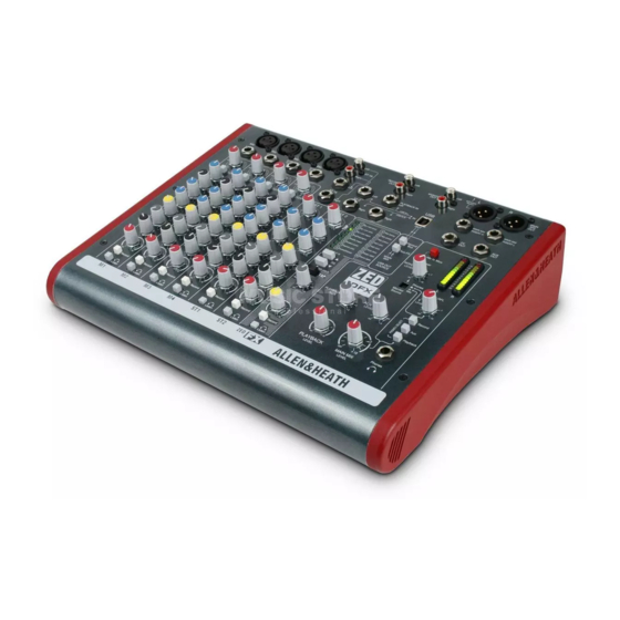 ALLEN & HEATH ZED 10 Technical Document