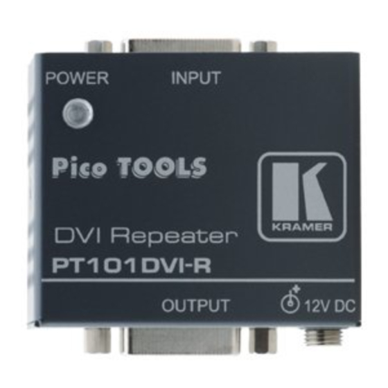 Kramer Pico TOOLS PT101DVI User Manual