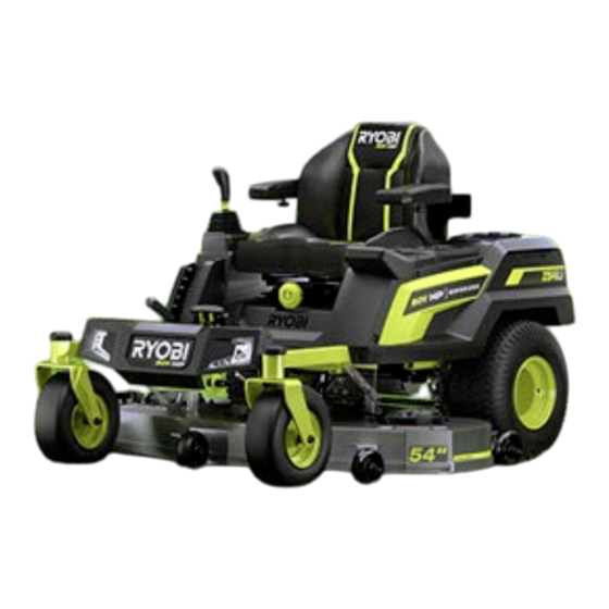 Ryobi RYRM8010 Troubleshooting Manual