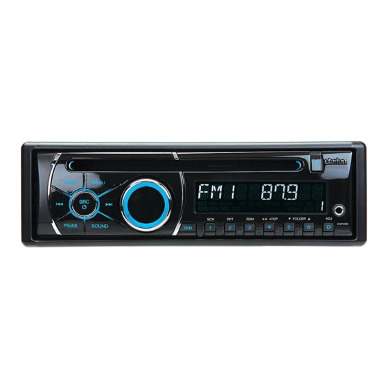 Clarion CZ100 Owner's Manual & Installation Manual
