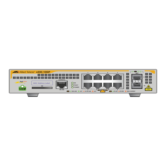 Allied Telesis AT-x230-10GP Installation Manual