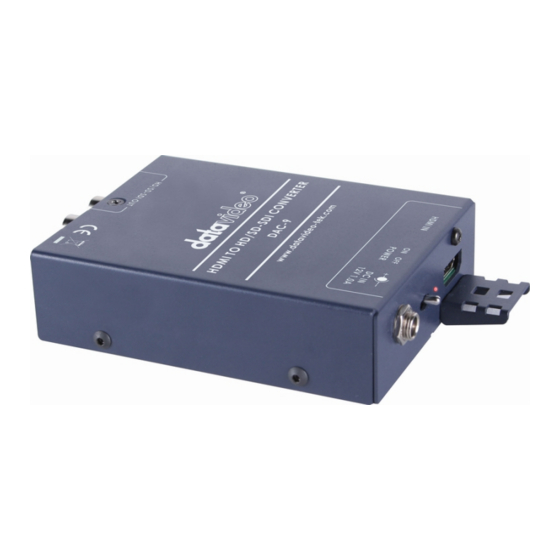 Datavideo DAC-9 Quick Start Manual