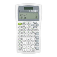 Texas Instruments TI-30X B User Manual
