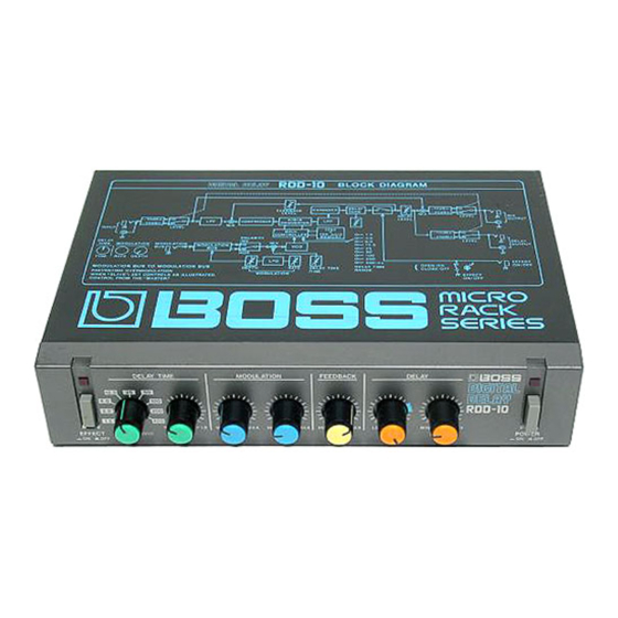 Boss RDD-20 Service Notes
