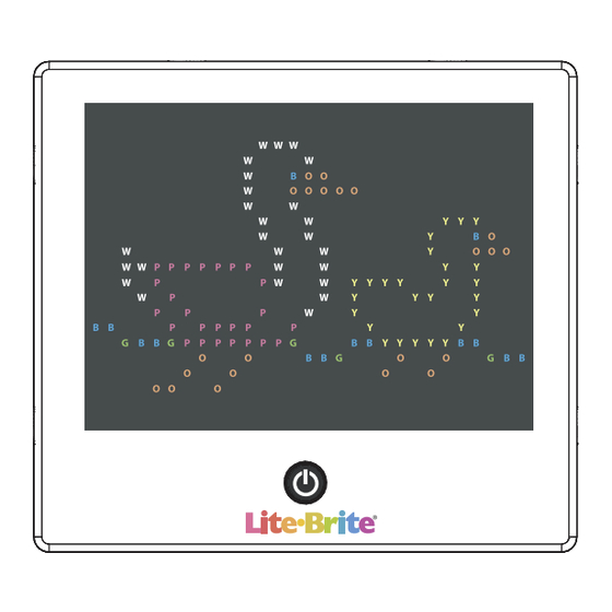 Hasbro LITE BRITE 2215 Instructions