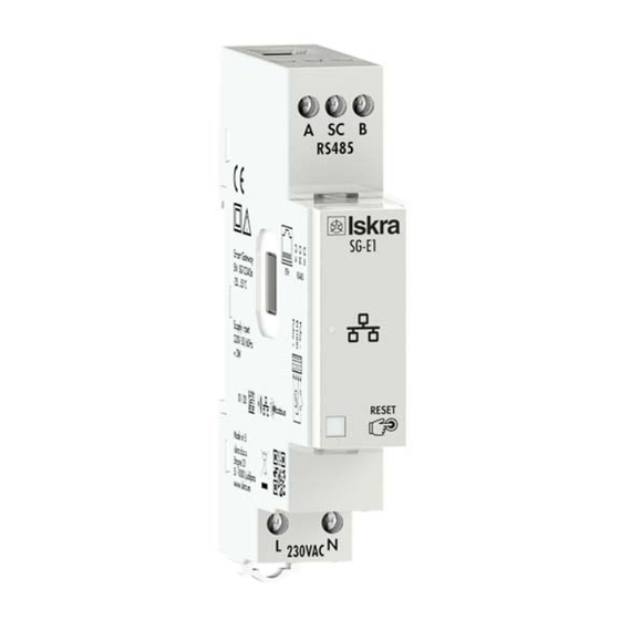 Iskra SG-W1 Series User Manual
