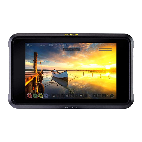 Atomos SHOGUN CONNECT Quick Start Manual