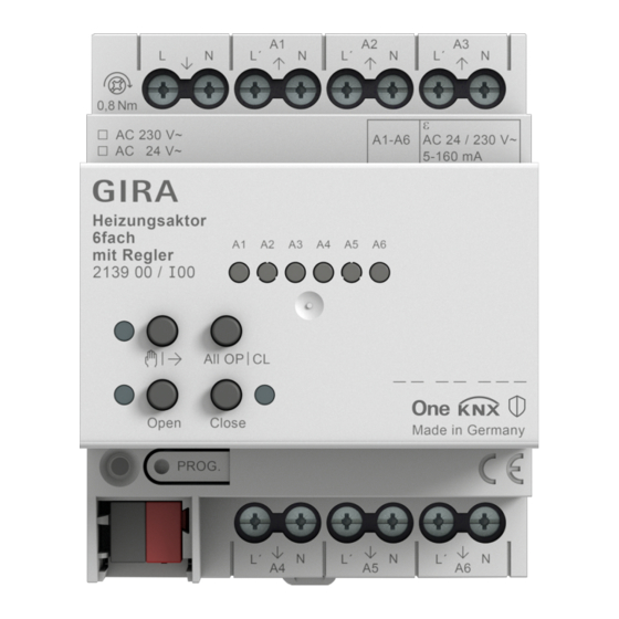 Gira KNX 213900 Operating Instructions Manual