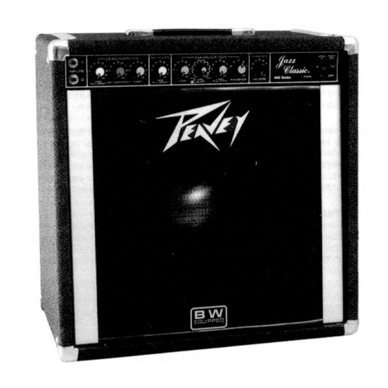 Peavey Jazz Classic User Manual