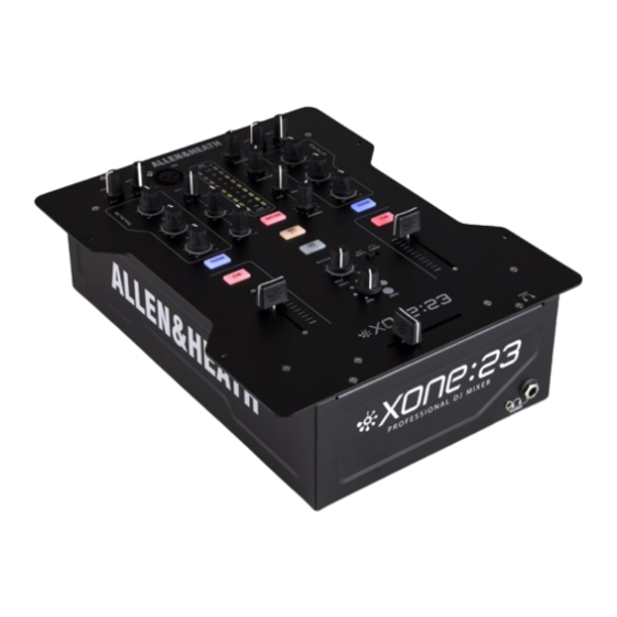ALLEN & HEATH XONE:23 User Manual