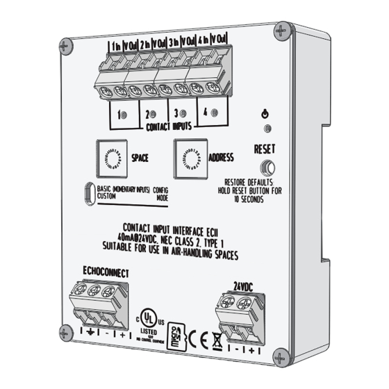 ETC Echoflex Elaho Contact Installation Manual