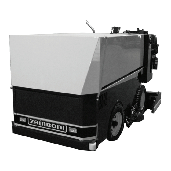 Zamboni 445 Operating Instructions Manual