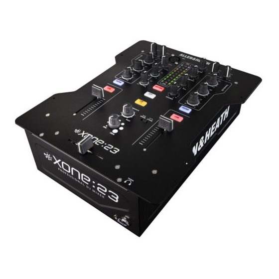 ALLEN & HEATH Xone:23 User Manual