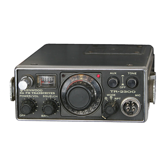 Kenwood TR-2300 Service Manual