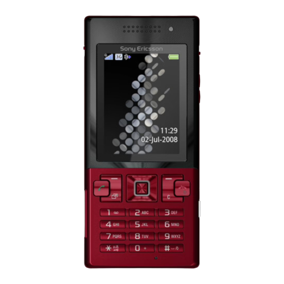 Sony Ericsson T700 User Manual