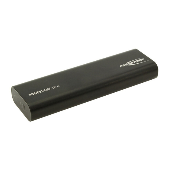 ANSMANN 10.4 User Manual