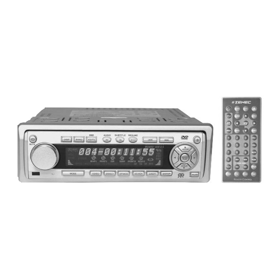 ZENEC ZE-200DVD Operation Manual