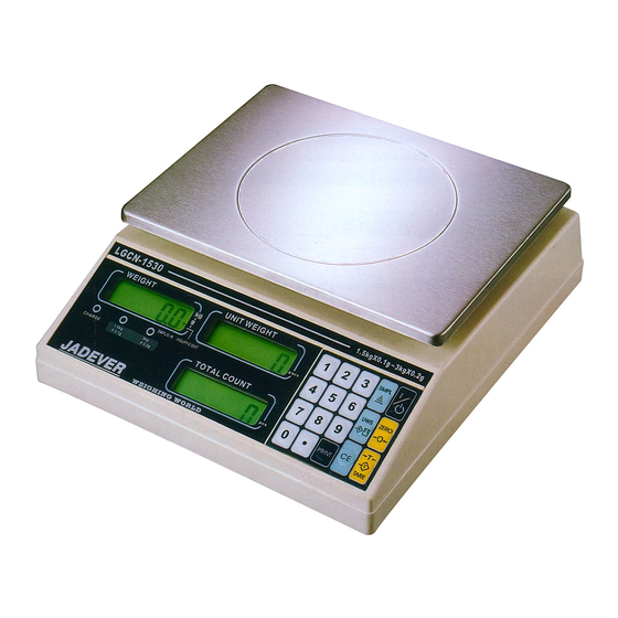 Jadever LGCN-3075 Counting Scale Manuals