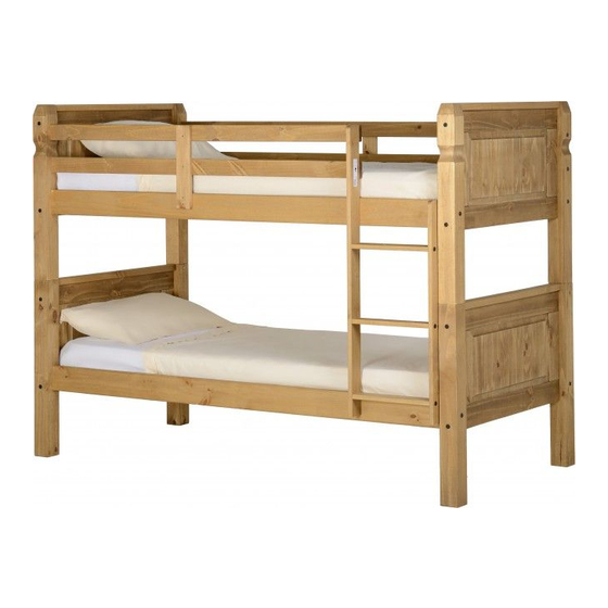 Seconique CORONA 3' BUNK BED Assembly Instructions Manual