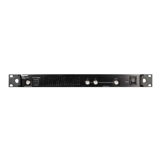 Shure PA421B User Manual