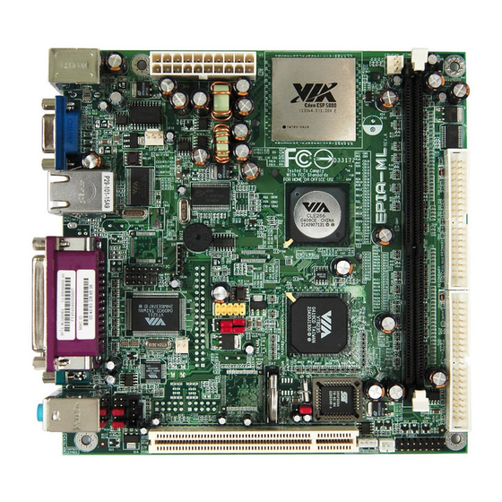 VIA Technologies EPIA-ML User Manual
