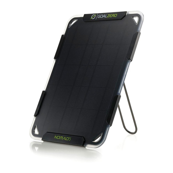 GOAL ZERO NOMAD5 User Manual