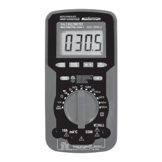 MasterCraft 052-1899-2 Instruction Manual