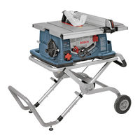 Bosch 4100 - 10 Inch Worksite Table Saw Product Manual