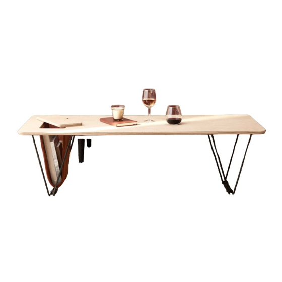 Inside Weather HAYES COFFEE TABLE Manual