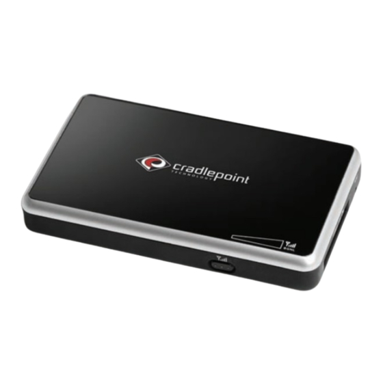 Cradlepoint CTR500 Quick Start Manual