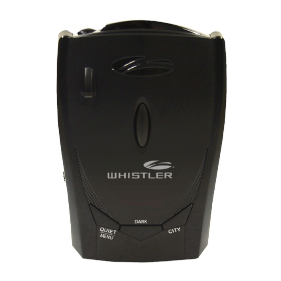Whistler GT-138Xi Manuals