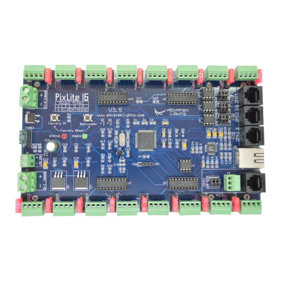 Advantek PIXLITE 16 Manuals