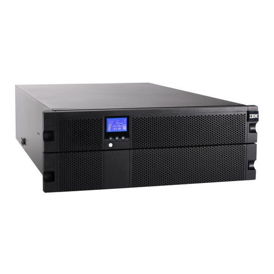 IBM 6000 VA LCD 4U Installation And Maintenance Manual