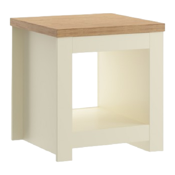 Birlea WINCHESTER LAMP TABLE Assembly Instructions Manual