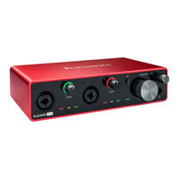 Focusrite Scarlett 4i4 User Manual