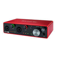 Focusrite Scarlett 4i4 User Manual