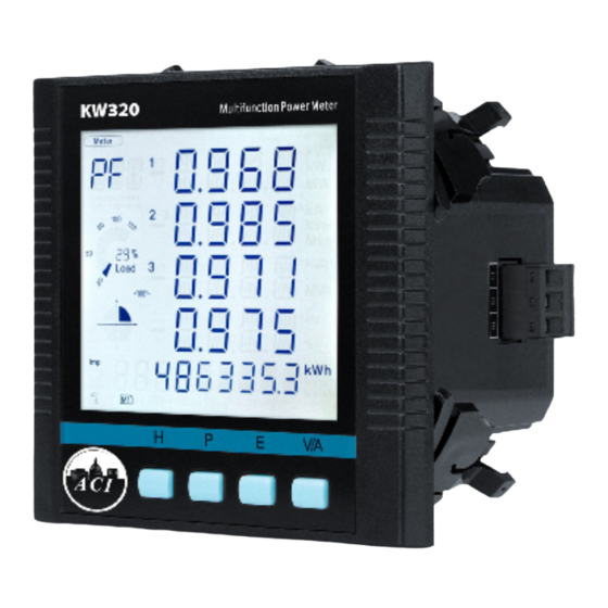 aci KW320 Series User Manual