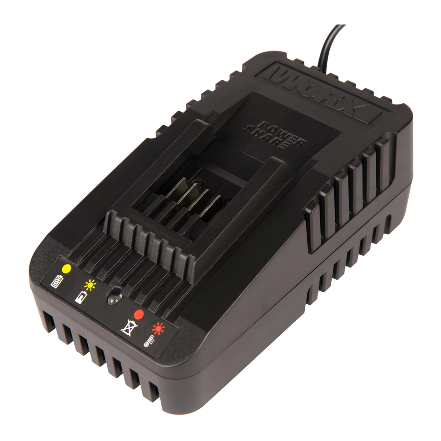 Worx WA3880 - Battery Charger Manual