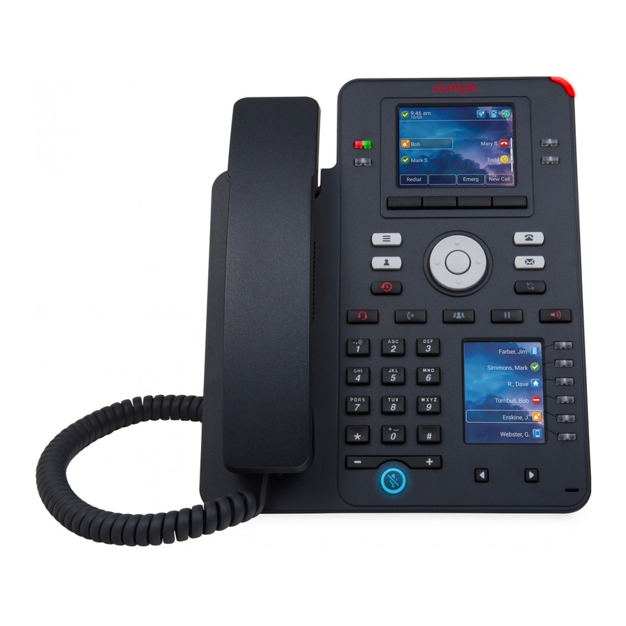 Avaya J159 - IP Phone H.323 Manual